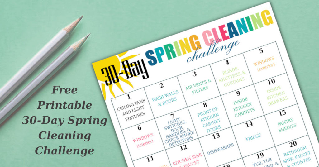 30 Day Spring Cleaning Challenge Jamie Hammond